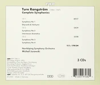 Michail Jurowski, Norrköping Symphony Orchestra - Ture Rangström: Complete Symphonies [3CDs] (2000)