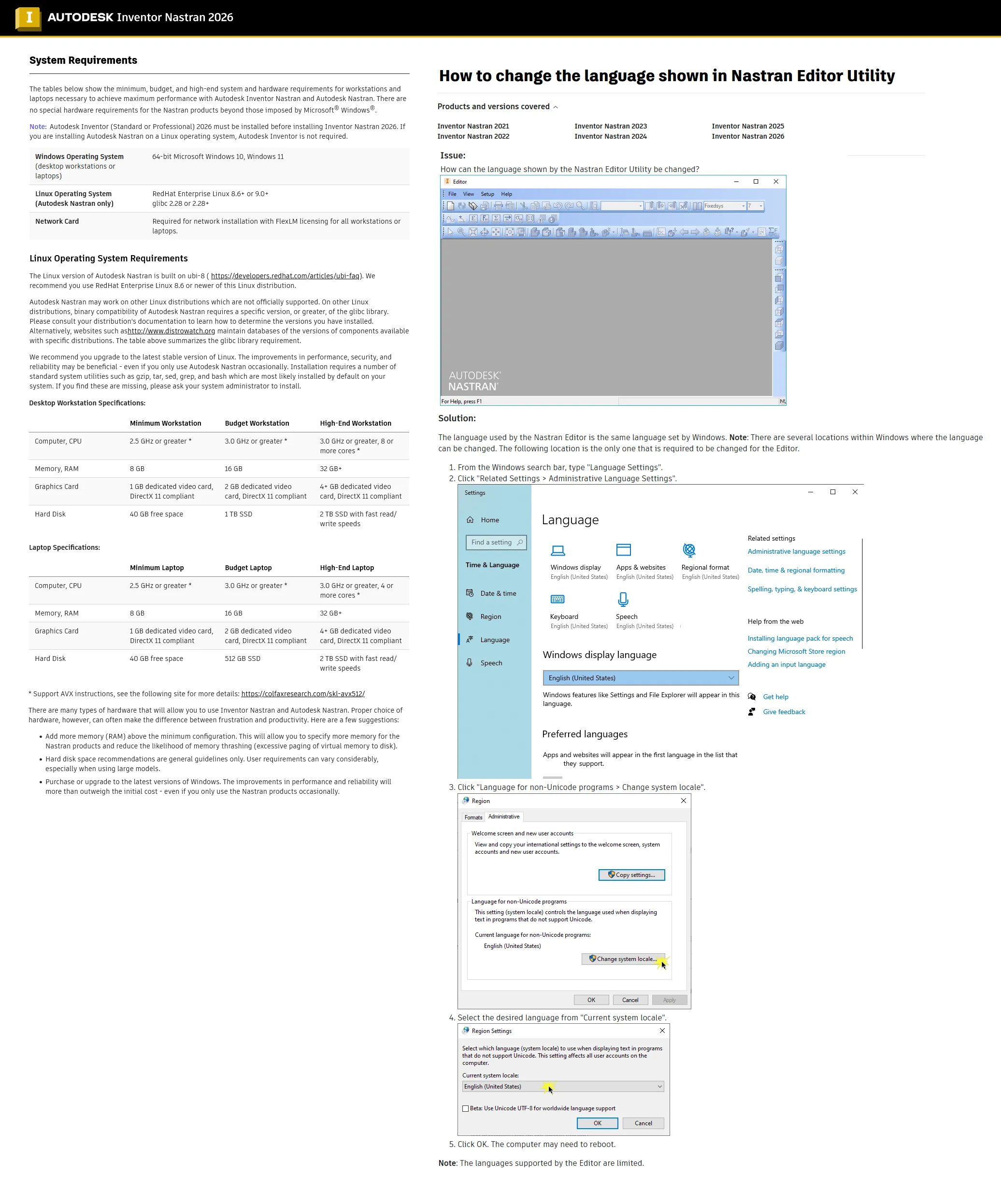 Autodesk Inventor Nastran 2026.2