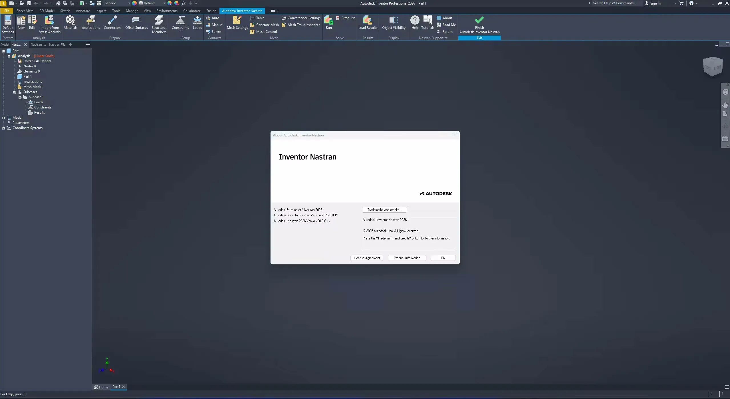 Autodesk Inventor Nastran 2026.2