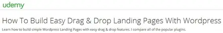 How To Build Easy Drag & Drop Landing Pages With Wordpress