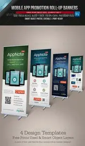 GraphicRiver Mobile App Promotion Roll-up Banners