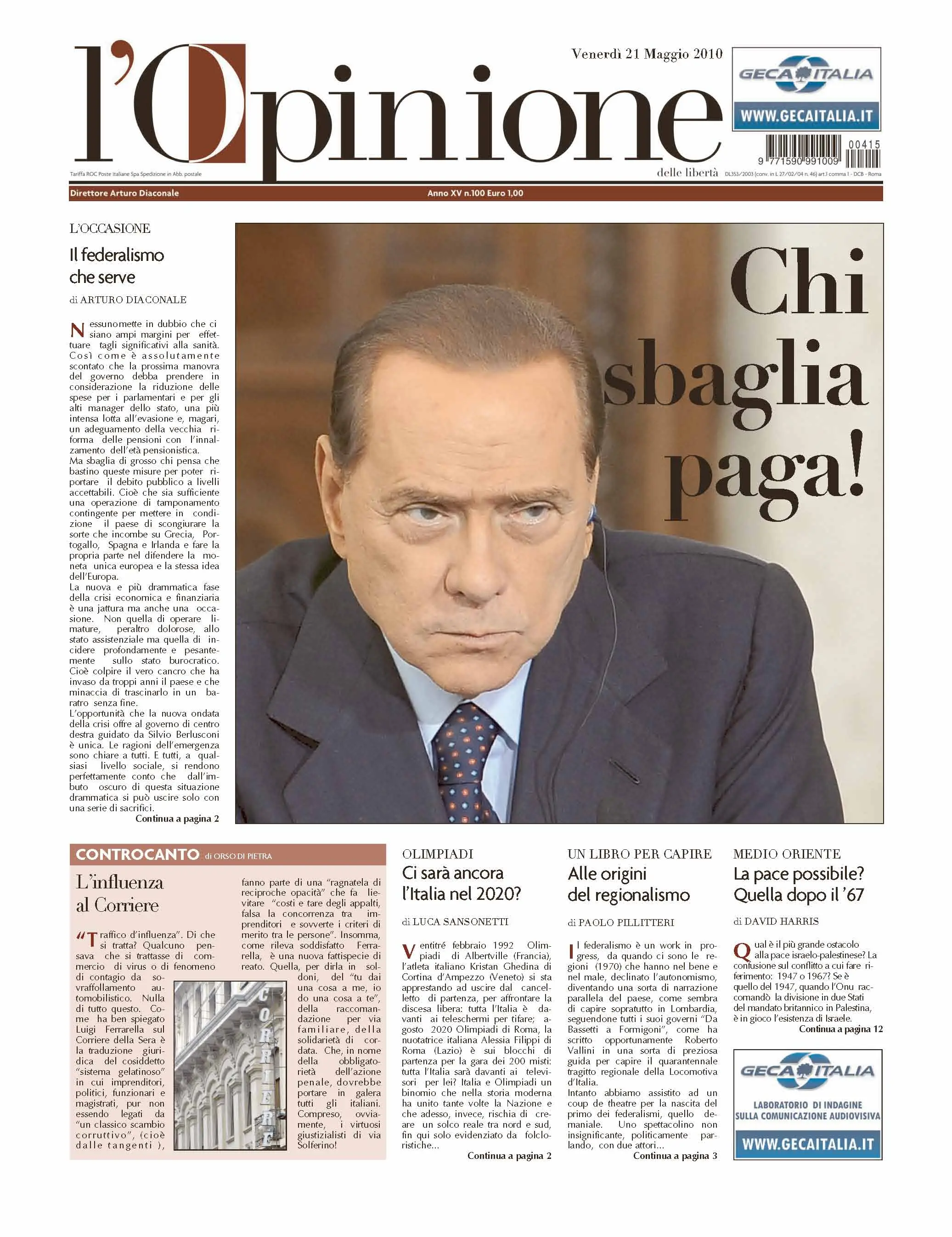 L'Opinione 21.05.2010