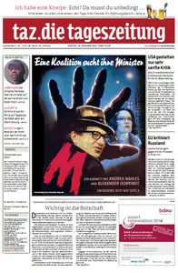 Tageszeitung TAZ vom 26 November 2013