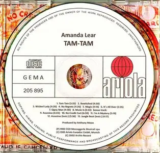 Amanda Lear - Tam-Tam (1983) {2002, Reissue}