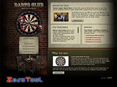 SimaVera 300110062 Dart club Flash template