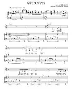 Night Song - Charles Strouse, Nina Simone (Piano Vocal)