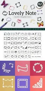 Lovely Note Dingbat Font