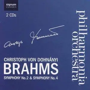 Philharmonia Orchestra, Christoph von Dohnányi - Brahms: Symphony No. 2 & Symphony No. 4 (2008)