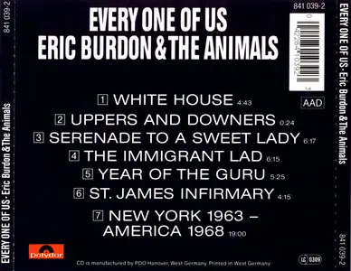 Eric Burdon & The Animals – Every One Of Us (1968)