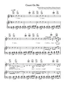 Count On Me - Chase & Status (Piano-Vocal-Guitar (Piano Accompaniment))
