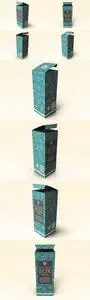 Tall Packaging Box Mockup 8H9KB9G