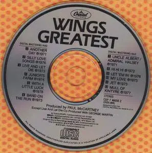 Wings - Wings Greatest (1978) {Reissue}