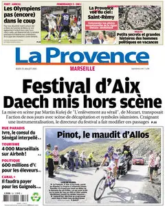 La Provence Marseille du jeudi 23 juillet 2015