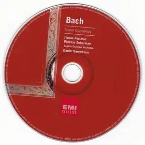 Bach - Violin Concertos - Perlman, Zukerman, Barenboim (2001) {EMI Records 7243 5 74555 2 7 rec 1971, 1974}
