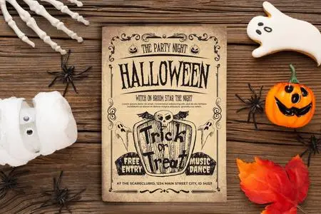 Halloween Party Flyer Template SXVWLXT