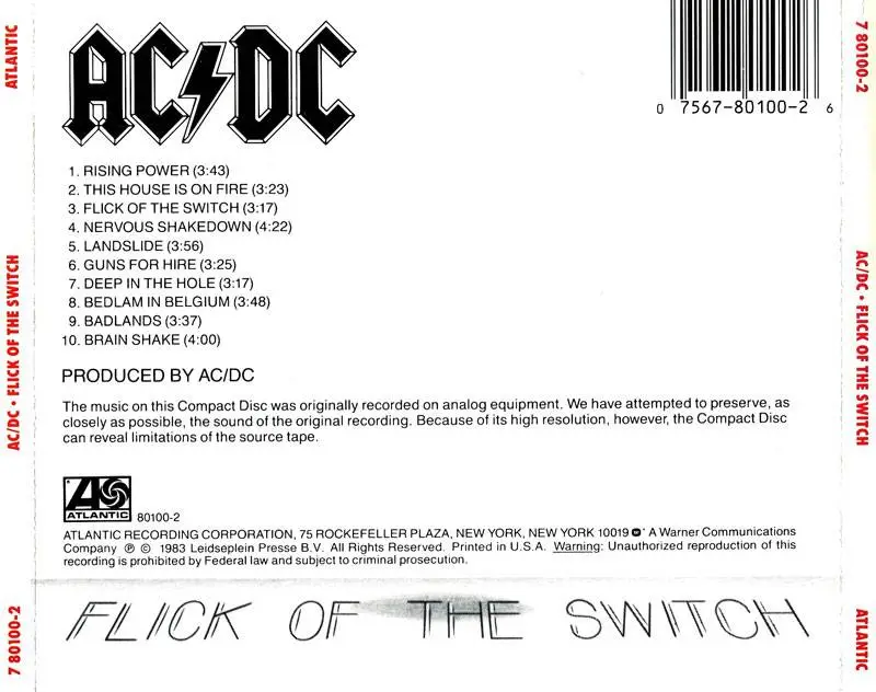 ac dc 1983 flick of the switch