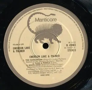 Emerson, Lake & Palmer ‎–S/T (1970) {Original UK, Manticore} 24 bit/ 96 khz