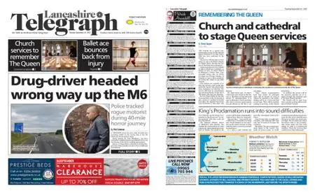 Lancashire Telegraph (Blackburn, Darwen, Hyndburn, Ribble Valley) – September 13, 2022