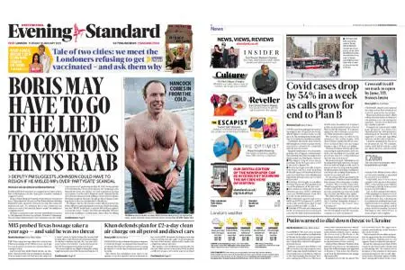 London Evening Standard – January 18, 2022