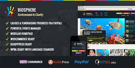 ThemeForest - Biosphere v1.1.2 - Environmental & Charity WP Theme - 5409397