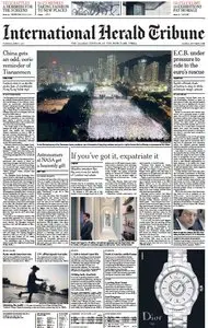 International Herald Tribune from Tuesday, 05. June 2012
