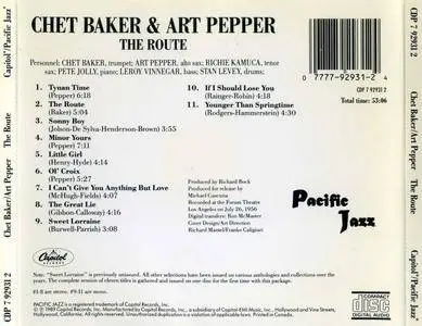 Chet Baker & Art Pepper - The Route (1956) {Pacific Jazz CDP 7 92931 2 rel 1989}