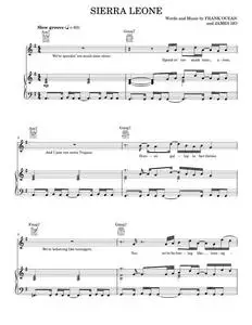 Sierra leone - Frank Ocean (Piano-Vocal-Guitar)