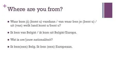 Flemish & Dutch from 0: start to understand, speak and write