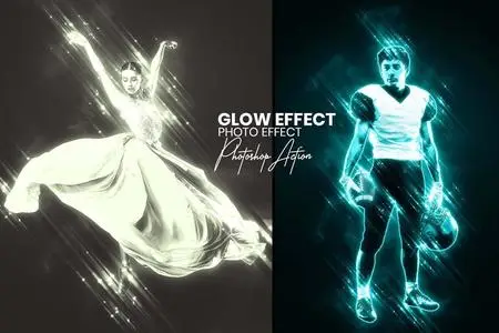 Glow Effect in Photoshop Action - 91539228