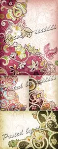 Floral Backgrounds Vector 3