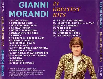 Gianni Morandi - 24 Greatest Hits (1995)