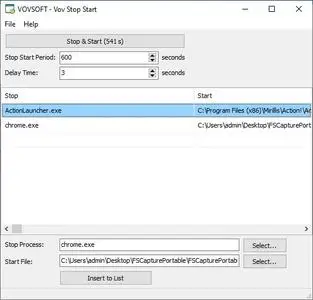 VovSoft Stop Start 1.8 Portable