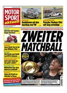 MOTORSPORT aktuell – 09. November 2016