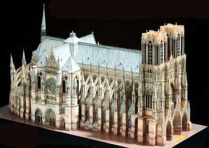 Detailed Architectural Paper Model (N°37)