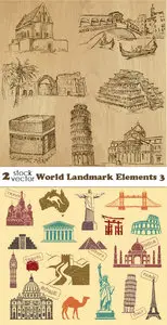 Vectors - World Landmark Elements 3