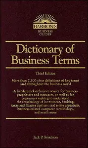 Dictionary of Business Terms (Barron's Business Guides)