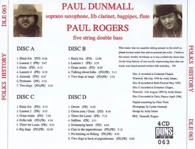 Paul Dunmall & Paul Rogers - Folks History (2009) [4cd]