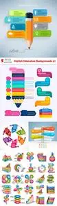 Vectors - Stylish Education Backgrounds 37