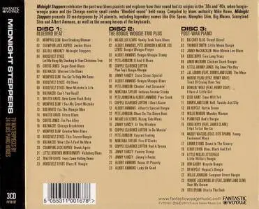 VA - Midnight Steppers: 70 Masterpieces By 34 Blues Piano Heroes (2013) {3CD Box Set}