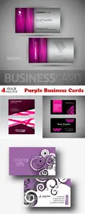 Vectors - Purple Business Cards