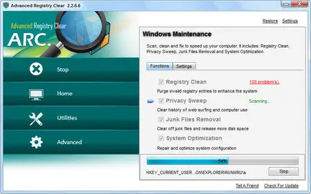 Advanced Registry Clear 2.2.6.6 Portable
