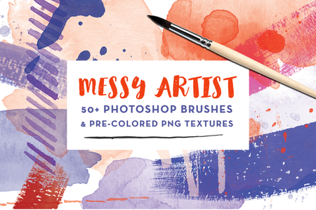 CreativeMarket - Messy Artist Photoshop Brushes