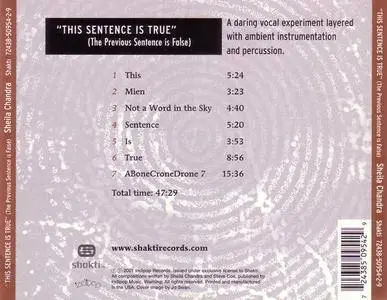 Sheila Chandra/The Ganges Orchestra - This Sentence Is True (The Previous Sentence Is False) (2001) {Shakti/Virgin} **[RE-UP]**