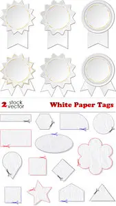 Vectors - White Paper Tags