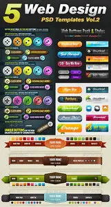 GraphicRiver Web Design Elements Template Bundle