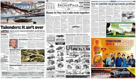 Philippine Daily Inquirer – April 11, 2010