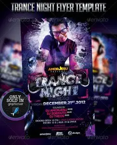 GraphicRiver Trance Night Flyer Template