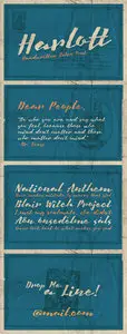 Harlott Handwritten Retro Font