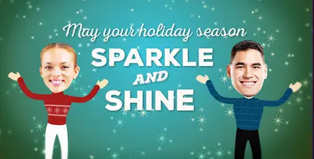 Christmas Faces Greeting - Project for After Effects (VideoHive)