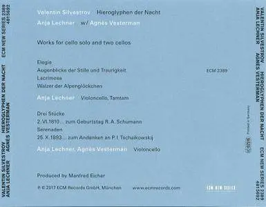 Valentin Silvestrov - Hieroglyphen der Nacht (2017) {ECM New Series 2389}